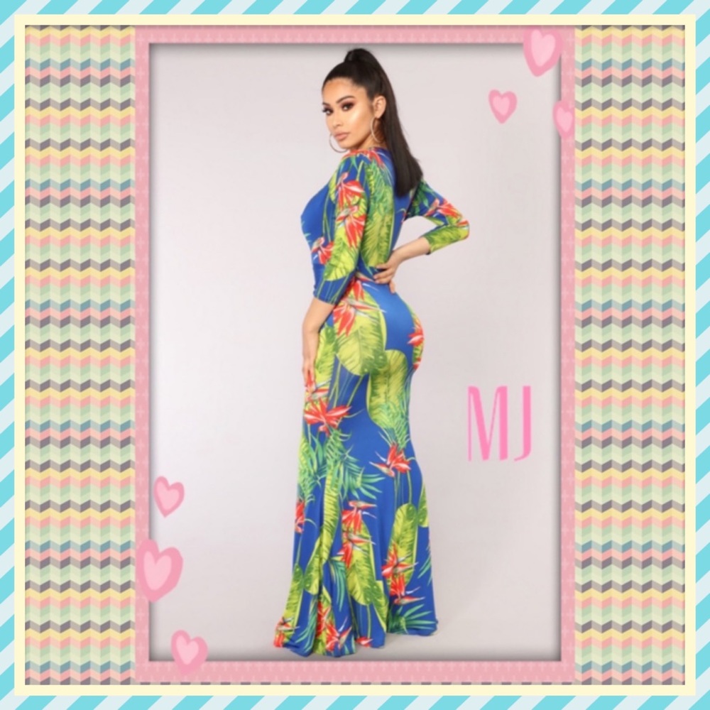 🎀NWOT🎀Tropics Print Dress🎀 - Picture 3 of 3